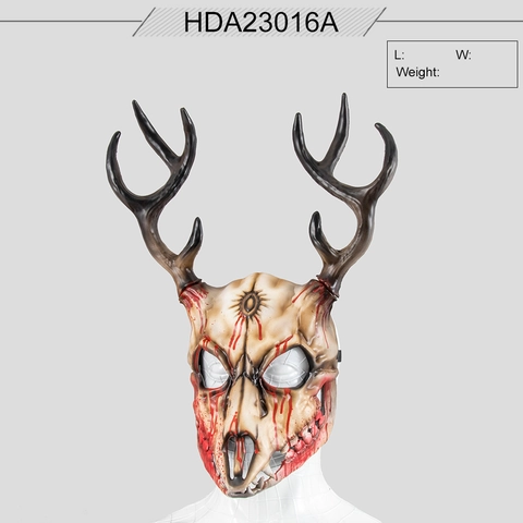 Halloween Masquerade Mask For Adult Horror Sheep Skull Mask Witch Hat New Year Eve Headband Costume Party Accessory