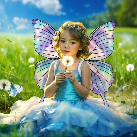Elektrische Schmetterlingsflügel Mit LED Licht Musik Automatisches Flattern Kostüm Requisite Für Kinder Mädchen Cosplay Party Spielzeug