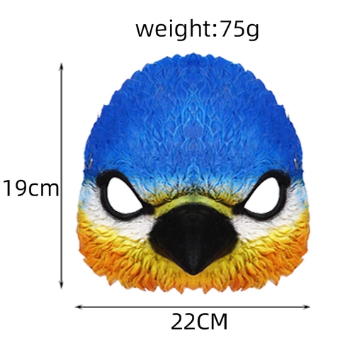 Maschera Da Uccello Realistica 3D Schiuma PU Testa Di Animale Per Carnevale Cosplay Festa Costume Stile Cardinale