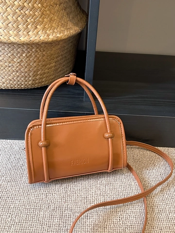 Borsa A Mano Retro In Pelle PU Donna Minimalista Borsa A Tracolla Crossbody Alla Moda Versatile Piccola Scatola Quadrata