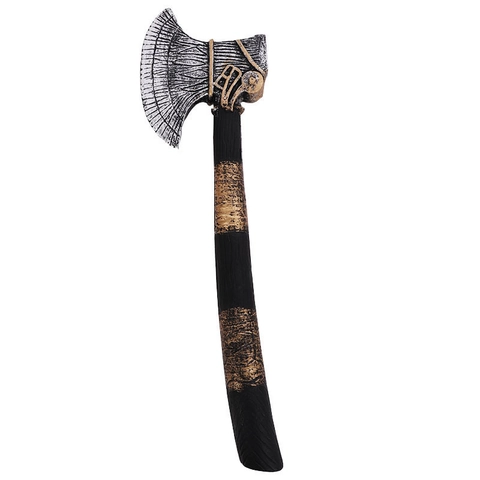 Ascia Da Battaglia Per Cosplay Schiuma PU Morbida Sicura Accessorio Costume Halloween Stile Antico Egiziano Vichingo Giocattolo