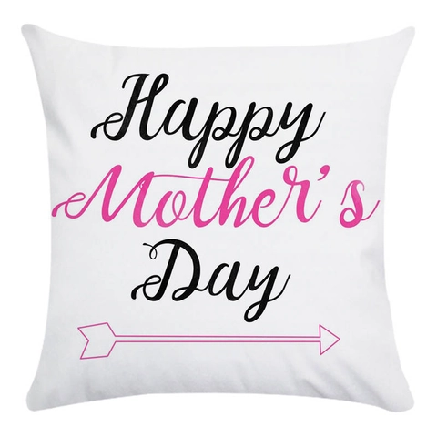 Muttertag Kissenbezug Polyester Quadratisch Deko Kissenhülle Für Sofa Couch Home Deko Inspirierende Zitate Blumendruck