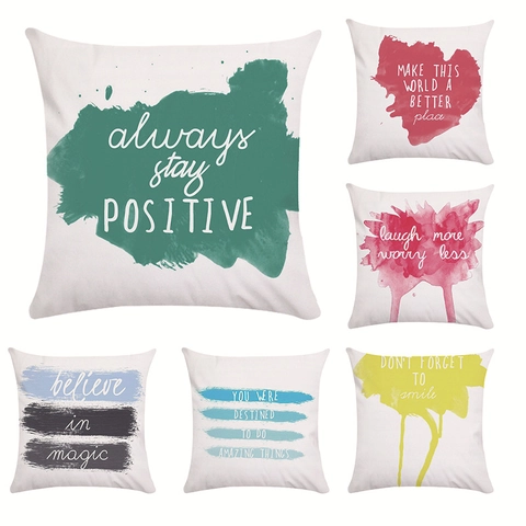 Muttertag Kissenbezug Polyester Quadratisch Deko Kissenhülle Für Sofa Couch Home Deko Inspirierende Zitate Blumendruck