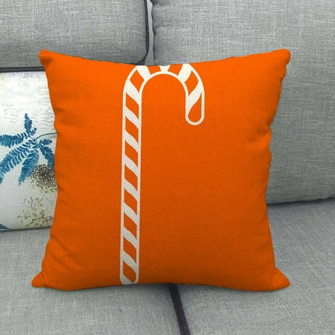 Kerstmis Linnen Kussenhoes Vierkant Decoratieve Sierkussen Sloop Voor Bank Thuis Rendier Kerstman Patroon Feestelijk