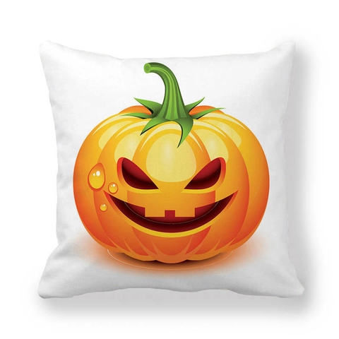 Halloween Deko Kissenbezug Pfirsichhaut Polyester Quadratisch Kissenhülle Kürbis Geist Fledermaus Für Sofa Couch Party Deko