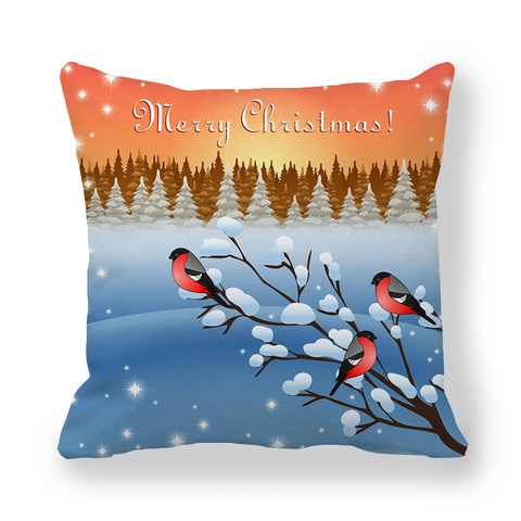 Weihnachten Kissenbezug Fröhliche Weihnachten Rentier Schneeflocke Pfirsichhaut Kissenhülle Für Sofa Wohnzimmer Deko