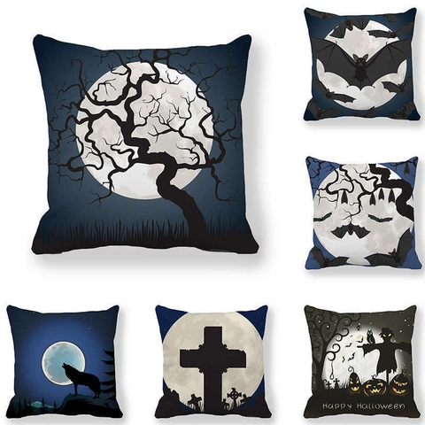 Halloween Pfirsichhaut Samt Kissenbezug Dekorativer Quadratischer Kissenbezug Für Sofa Zuhause Wohnzimmer Party Deko Geschenk