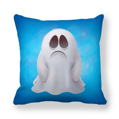 Spook Halloween Kussenhoes Perzikhuid Polyester Cartoon Gedrukt Decoratieve Kussenovertrek Sofa Bed Feest