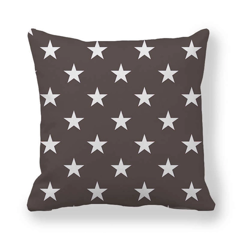 Kussensloop Met Sterrenpatroon Perzikhuid Fluweel Decoratieve Kussenhoes Moderne Eenvoudige Stijl Voor Sofa Bed Woonkamer