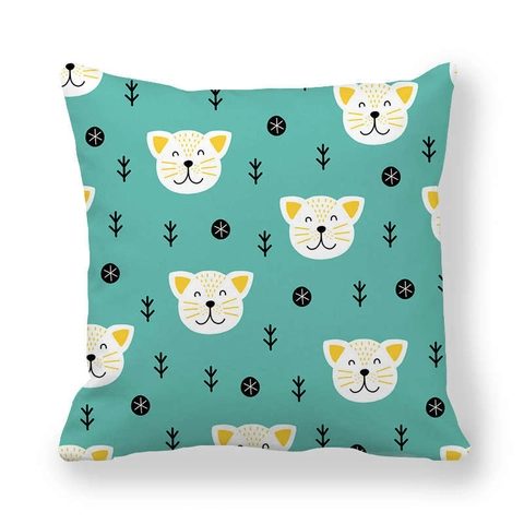 Cartoon Dier Perzikhuid Decoratieve Kussenslopen Scandinavische Stijl Kussenhoezen Voor Sofa Home Decor Kinderkamer
