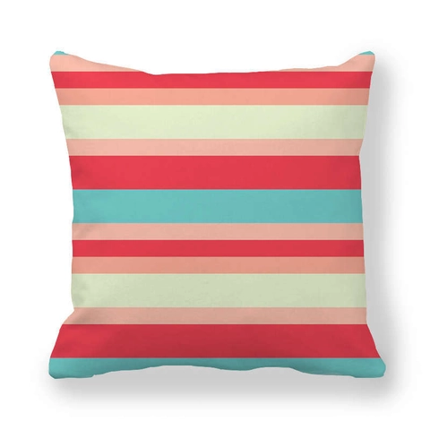 Federa Geometrica Astratta Moderna in Velluto Pelle di Pesca Copricuscino Minimalista Britannico a Righe Decorazione Divano