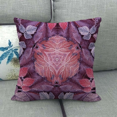 Geometrische Patronen Linnen Kussenhoes Mandala Boho Stijl Vierkante Decoratieve Kussensloop Voor Bank Huisdecoratie