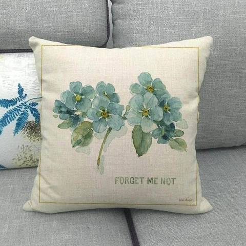 Vlinderprint Linnen Kussensloop Decoratieve Kussenhoes Vintage Landelijke Stijl Voor Sofa Woonkamer