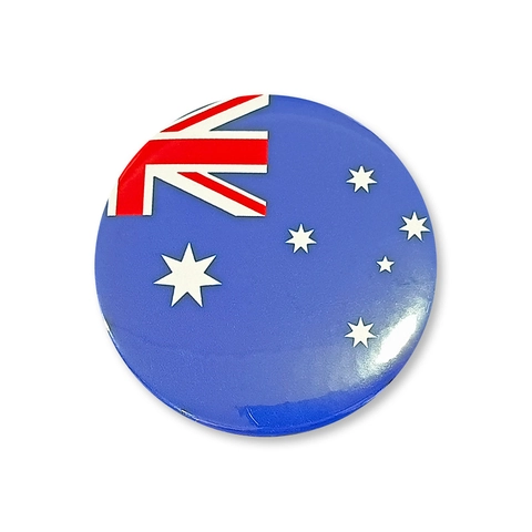 Épinglettes De Badge Rond En Fer Blanc Sur Le Thème Du Drapeau National Australien Avec Kangourou Papillon Carte Pour Fan