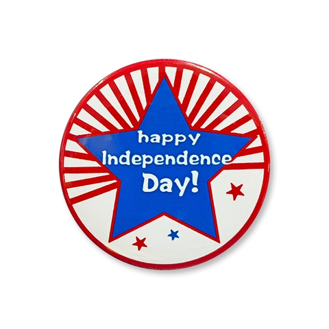 Independence Day Tinplate Badge Pin American Flag Patriotic Party Celebration Decor Brooch Metal Round Button