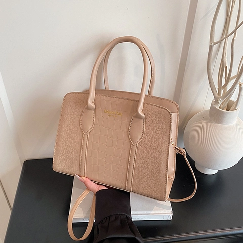 Borsa Da Donna In Pelle PU Con Motivo Coccodrillo Elegante Retro Borsa A Mano Tracolla Con Tracolla Regolabile