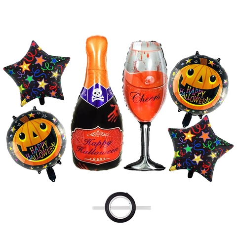 Halloween Balloon Kit Pumpkin Mummy Witch Vampire Spider Bat Aluminum Foil Balloons For Party Decoration Supplies