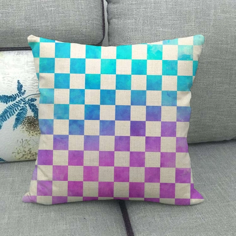 Square Linen Geometric Pillow Covers Modern Abstract Art Style Cushion Cases Decorative For Sofa Living Room Home Decor