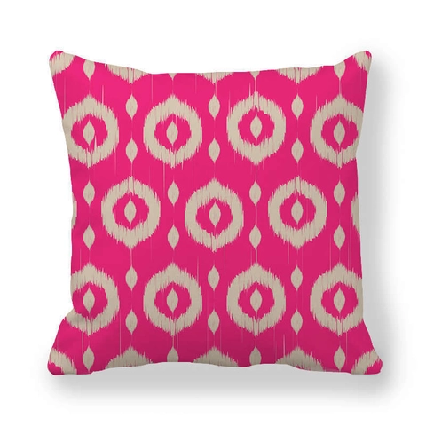 Minimalistische Geometrische Ikat Druck Kissenbezug Pfirsichhaut Samt Quadratische Kissenhülle Für Wohnzimmer Sofa Heimdekor