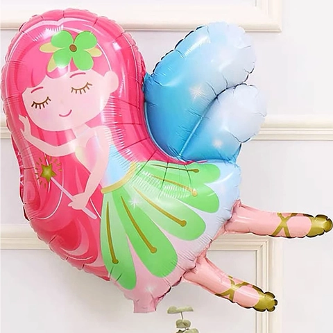 Fee Prinzessin Geburtstagsparty Folienballon Rosa Nummer Stern Rund Dekorationen Für Mädchen Feier