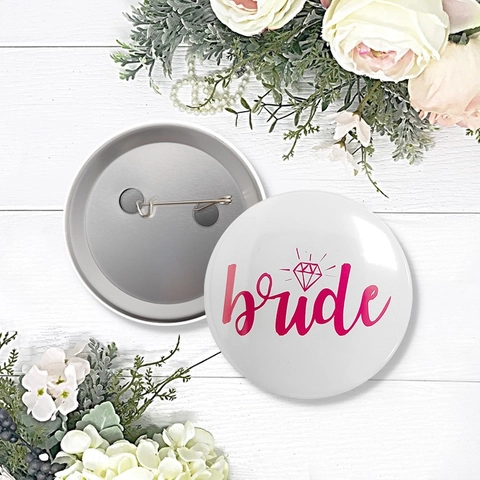 Spilla A Bottone Addio Al Nubilato Bride To Be Team Bride Banda Stagnata Tonda Decorazione Matrimonio