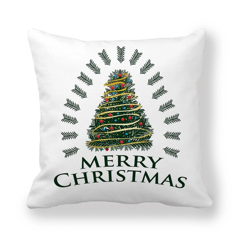 Fodera per Cuscino Serie Albero di Natale in Velluto Pelle di Pesca Moderna Minimalista Quadrata Decorativa per Divano