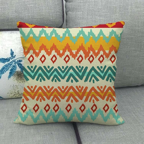 Decoratieve Kussenhoes Linnen Abstract Geometrisch Patroon Modern Sierkussen Voor Sofa Woonkamer Huisdecoratie