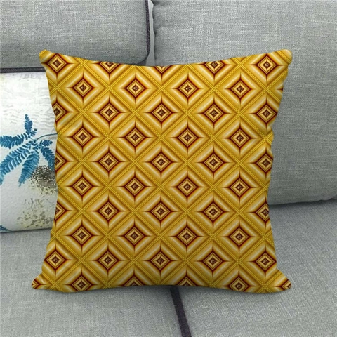Geometric Pattern Linen Pillowcase Nordic Bohemian Ethnic Decorative Cushion Cover For Sofa Living Room Square Home Decor