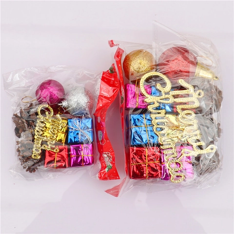 Decorazioni Natalizie Palline Pigne Naturali Mini Scatole Regalo Campanelli Fiocchi Di Velluto Arredo Festivo Casa