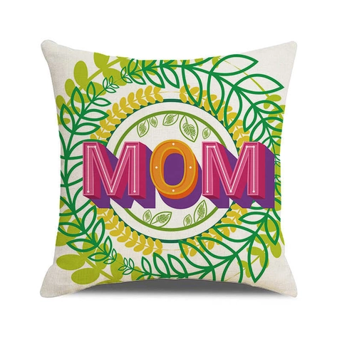 Federa Per Cuscino Festa Della Mamma Lino Quadrato Stampa Floreale Cuore Decorazione Copricuscino Regalo Per Mamma