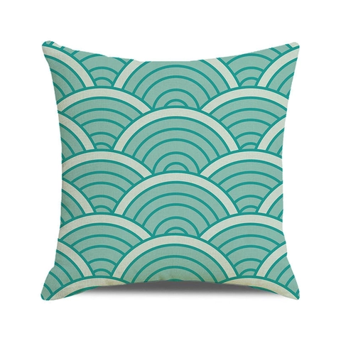 Nautischer Kissenbezug Aquarell Maritime Anker Steuerdruck Leinenmischung Dekokissenhülle Für Sofa Wohnzimmer