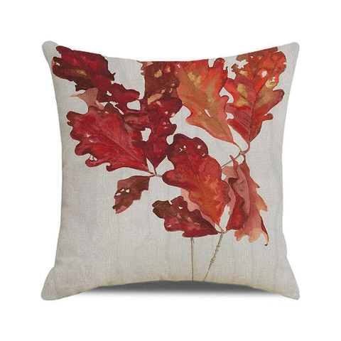 Erntedankfest Herbst Wald Blätter Kissenbezug Leinenoptik Sofa Dekor Dekorativer Kissenbezug Home Square Wurfkissenbezug