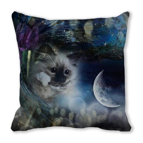 Federa per Cuscino Decorativa Halloween in Velluto Pelle di Pesca Motivo Gatto Nero Zucca Strega Per Divano Casa