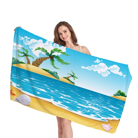 Telo Mare Tropicale in Microfibra Asciugatura Rapida Assorbente Grande Telo Bagno per Piscina Vacanza Viaggio Donna Uomo Regalo Estivo