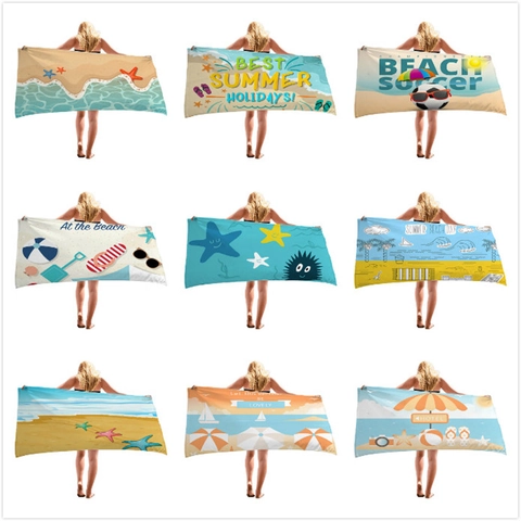Asciugamano da Spiaggia in Microfibra Senza Sabbia Asciugatura Rapida Assorbente Grande Telo per Nuoto Viaggio Coperta per Donna Uomo