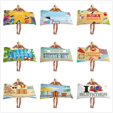 Microfiber Quick Dry Beach Towel Thickened Sand Free Absorbent Bath Towel For Summer Vacation Swimming Travel Pool Accessories