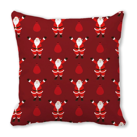 Christmas Series Peach Skin Velvet Decorative Pillowcase Printed Cushion Cover For Sofa Home Decor Merry Christmas New Year