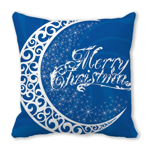Weihnachten Neujahr Stern Mond Muster Kissenbezug Pfirsichhaut-Samt Dekorativer Quadratischer Kissenbezug Für Zuhause Wohnzimmer Schlafzimmer Dekor