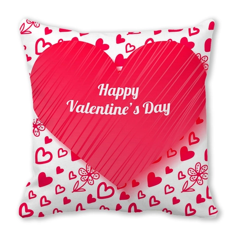 Valentine Tag Herz Muster Kissenbezug Pfirsichhaut Samt Deko Kissenhülle Für Sofa Romantische Dekoration