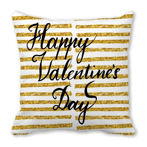 Fodera per Cuscino in Tessuto Pelle di Pesca per San Valentino Federa Decorativa Quadrata Divano Camera da Letto Cuore