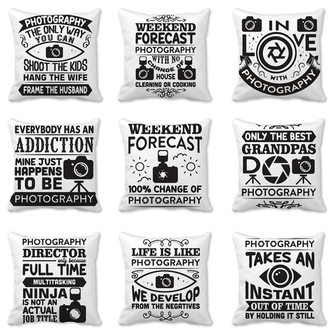Taie d'Oreiller en Polyester Peau de Pêche Happy Valentine's Day Motif Cœur Citation Housse de Coussin Carrée Thème Photographie 45x45