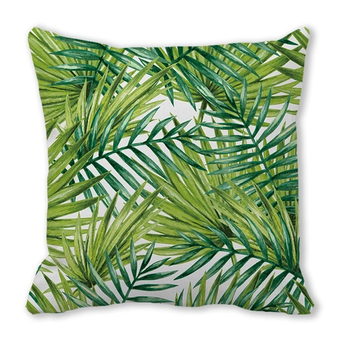Tropenpflanze Blatt Kissenbezug Monstera Palme Kissenhülle Aquarell Pfirsichhaut Samt Heimdekor Sofa Nordisch