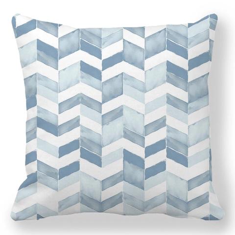 Geometric Decorative Cushion Cover Peach Skin Polyester Modern Artistic Pillowcase For Sofa Living Room Home Decor