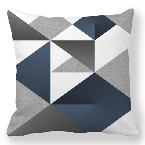 Federa Per Cuscino Geometrica Morbido Peluche Corto Quadrata Copricuscino Decorativo Per Divano Soggiorno Moderno Nordico
