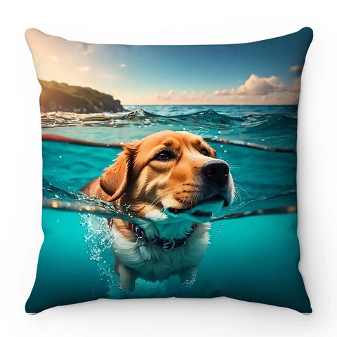 Funda de Almohada Cuadrada Decorativa de Felpa Corta Súper Suave Diseños Artísticos de Animales y Dibujos para Sofá Hogar
