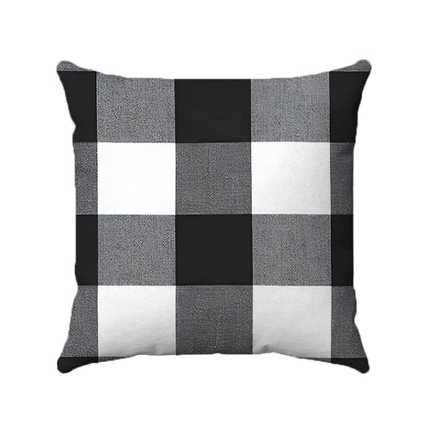Taie d'Oreiller en Peluche Courte à Motif de Marbre Géométrique Moderne Housse de Coussin Décorative Style Nordique pour Canapé
