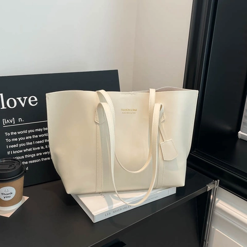 Sac Cabas Vintage en Cuir PU de Grande Capacité pour Femmes Sac à Bandoulière Décontracté à la Mode pour le Travail de Bureau Quotidien