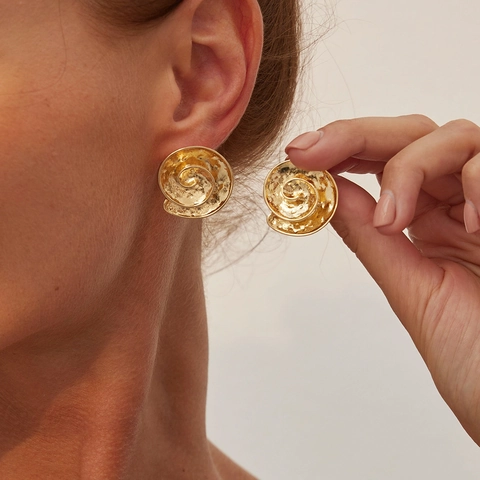 Ocean Style Marine Life Starfish Shell Conch Drop Stud Earrings Gold Silver Alloy Metal Artificial Pearl Jewelry For Women Beach Party Vacation Accessories