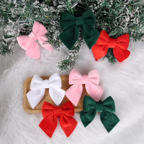 Samt Schleife Weihnachtsbaum Ornamente Hängende Dekorationen Für Feiertag Party Dekor Weiche Flanell Schleifen Für Haus Dekor