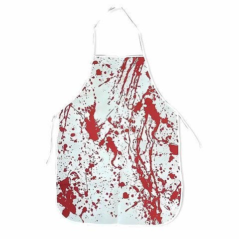 Halloween Bloody Apron Scary Horror Blood Splatter Costume Prop For Haunted House Party Adult Performance Decoration